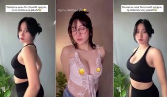 Kinanda Putri Challenge Joget No Bra Uting Jelas