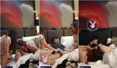 Babyjane Threesome 2 Cewek vs 1 Cowok
